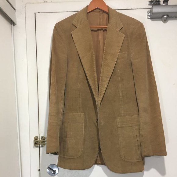 VINTAGE HARRY ROSEN CORDUROY TALL BLAZER SIZE M - Picture 2 of 8